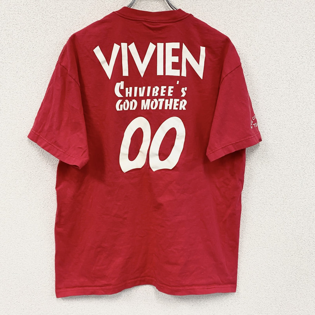 00s　anvil　半袖プリントTシャツ　ヴィンテージ　赤　レッド　XLサイズ
