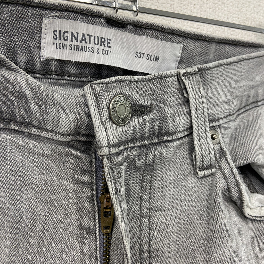 Levi’s　リーバイス　SIGNATURE　デニムパンツ/ジーンズ　ジップフライ　縦落ち　灰色　グレー　W29サイズ