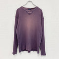 OLD UNIQLO　オールドユニクロ　長袖Tシャツ/ロンT　ワッフル　紫　パープル　Mサイズ　