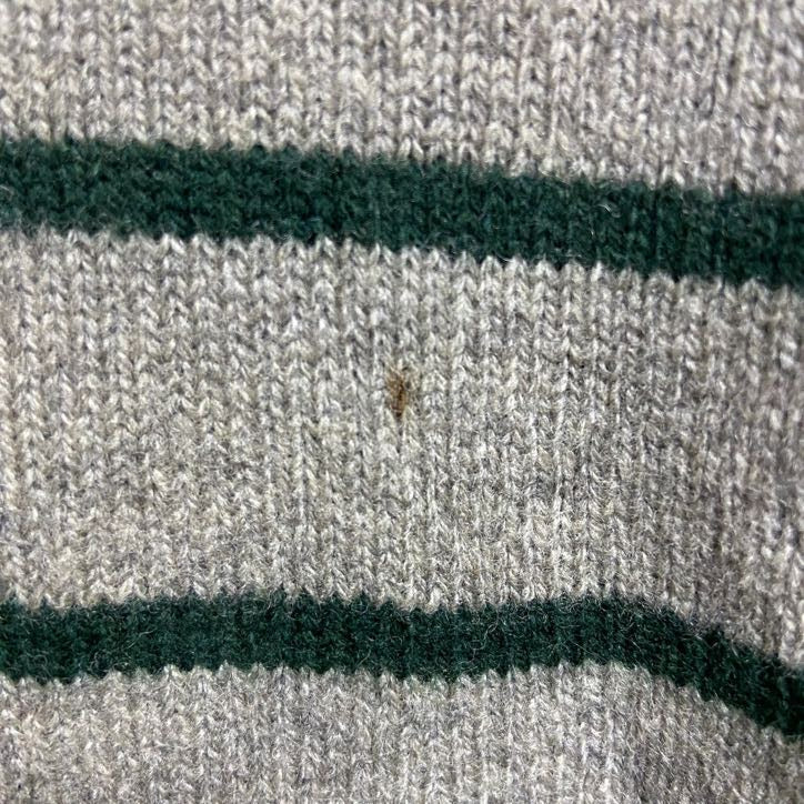 古着 used　PolobyRalphLauren　ポロバイラルフローレン　長袖ボーダー柄刺繍ニット　セーター　秋冬服　Lサイズ