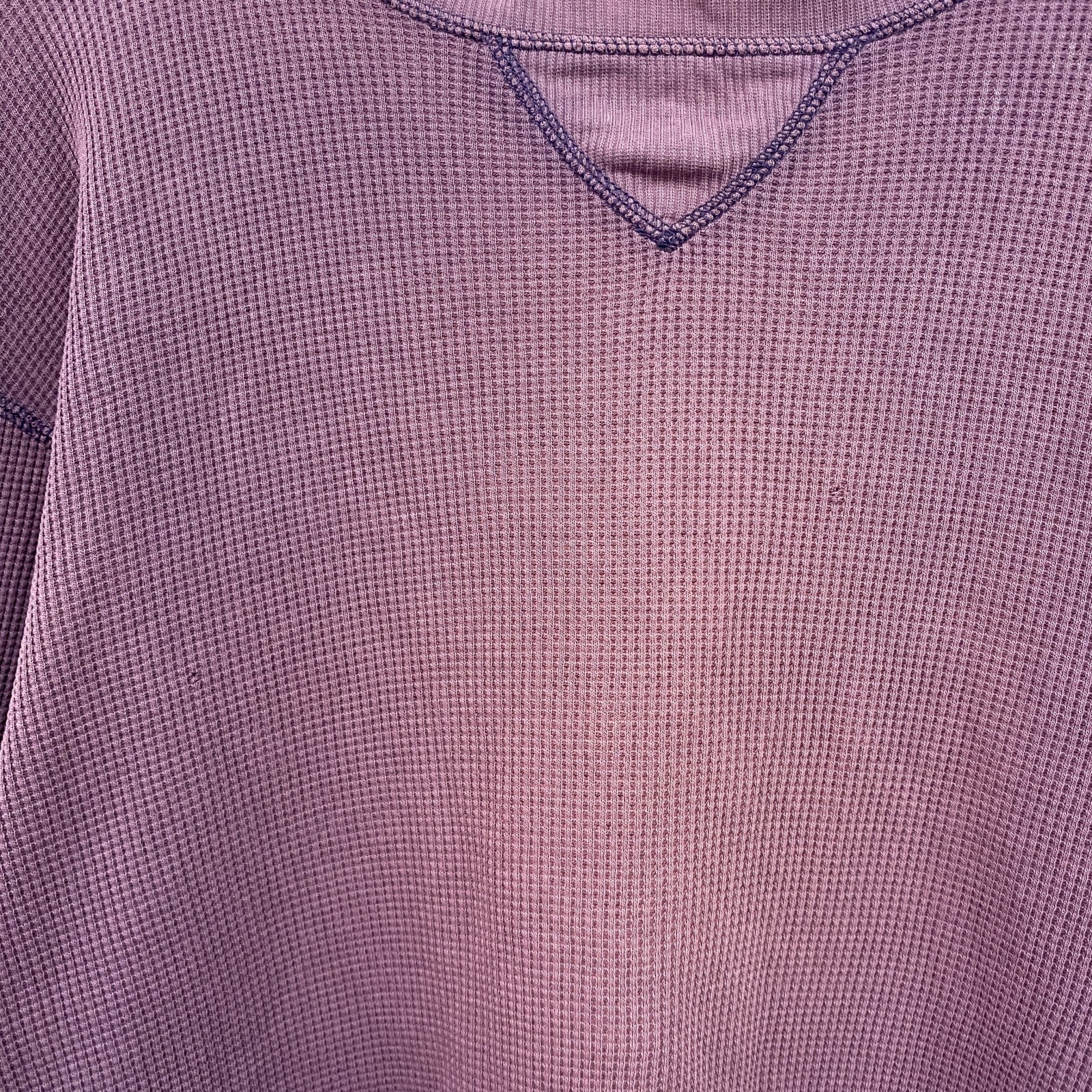 OLD UNIQLO　オールドユニクロ　長袖Tシャツ/ロンT　ワッフル　紫　パープル　Mサイズ　