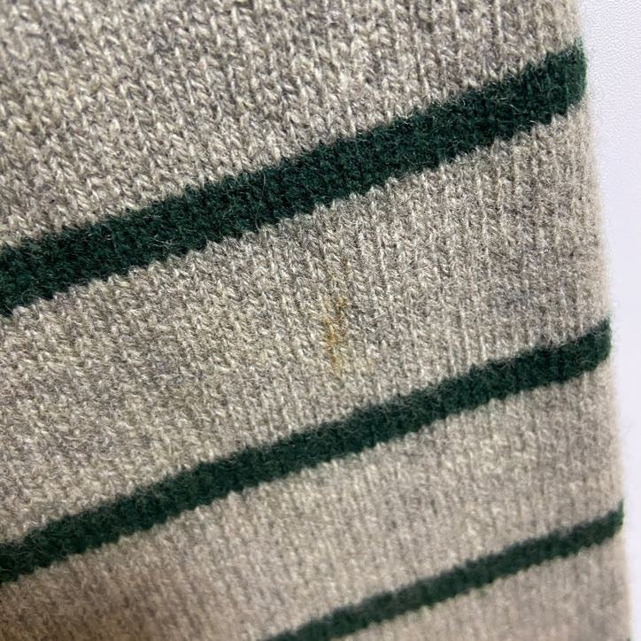 古着 used　PolobyRalphLauren　ポロバイラルフローレン　長袖ボーダー柄刺繍ニット　セーター　秋冬服　Lサイズ
