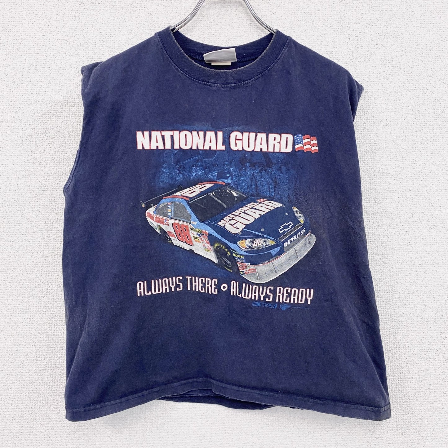 ～00s　Winners Circle　NASCAR　タンクトップ/ノースリーブ　レーシングカー　紺　Lサイズ