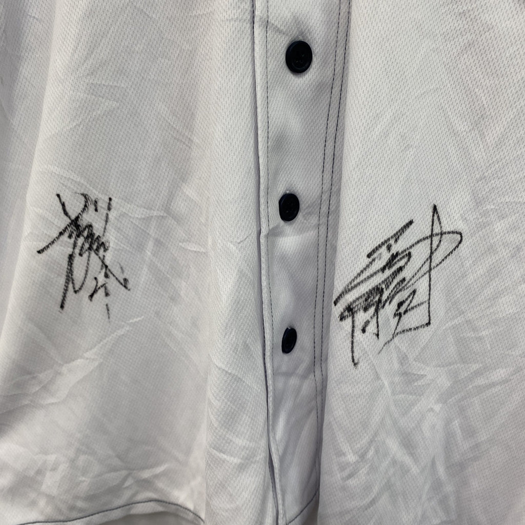 中日ドラゴンズ　ファンクラブ限定　ユニフォーム　半袖Tシャツ　サイン入り　白　ホワイト　Sサイズ