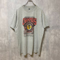 古着 used　NHL シカゴブラックホークス　アイスホッケー　半袖オフィシャルプリントTシャツ　スポーツ　グレー　Lサイズ