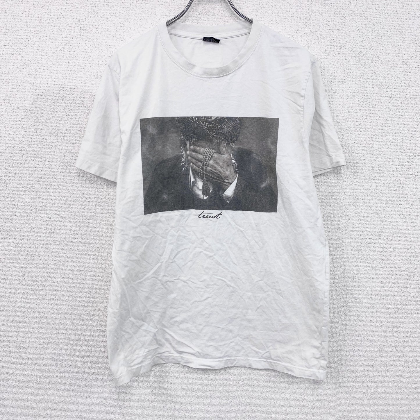 Mister Tee Trust　半袖プリントTシャツ　白　ホワイト　XLサイズ