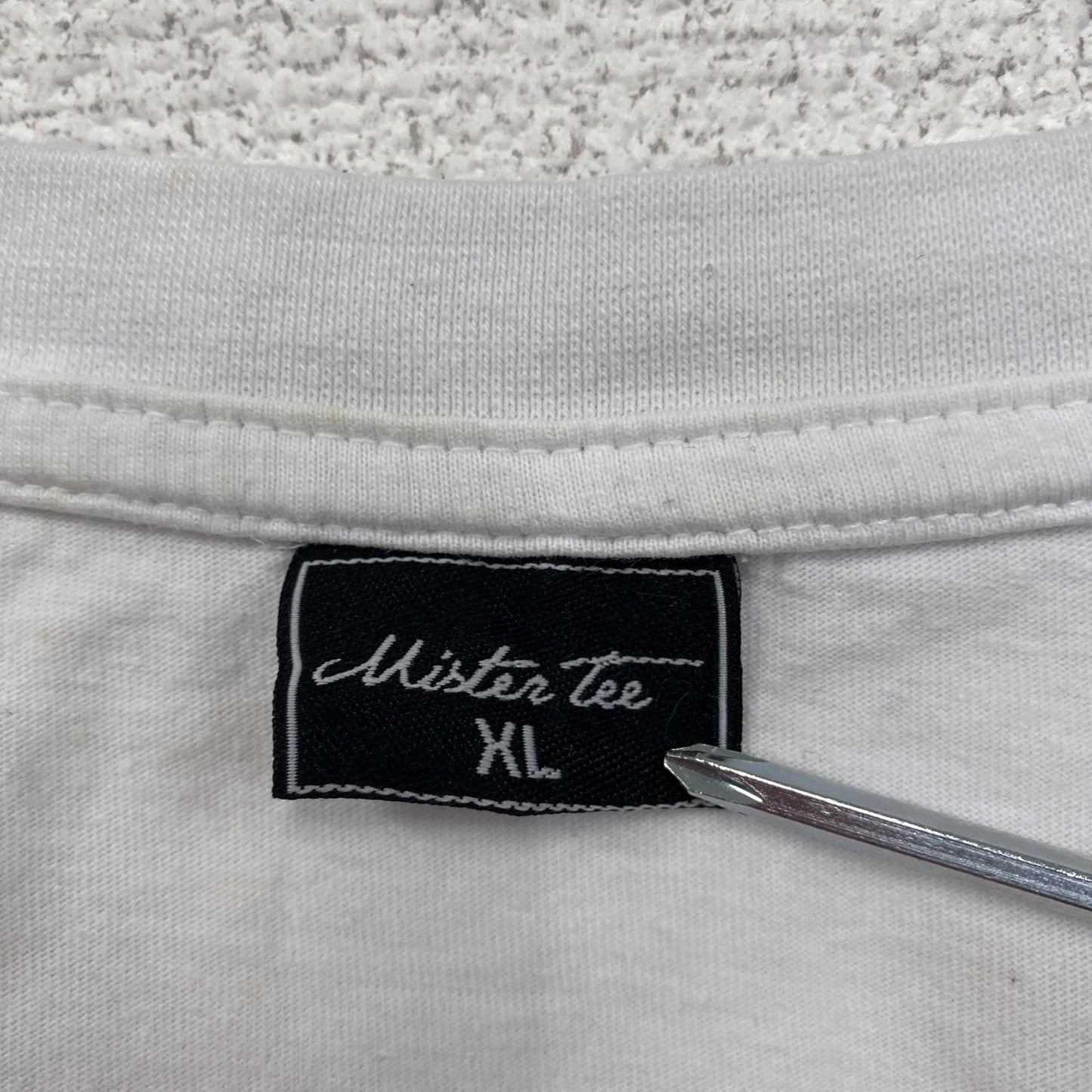 Mister Tee Trust　半袖プリントTシャツ　白　ホワイト　XLサイズ