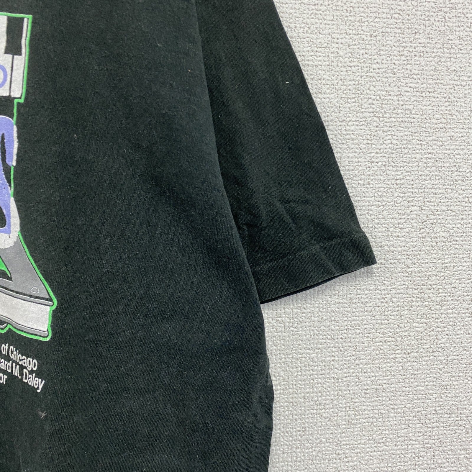FRUIT OF THE LOOM　フルーツオブザルーム　半袖プリントTシャツ　シングルステッチ　黒　ブラック　XLサイズ