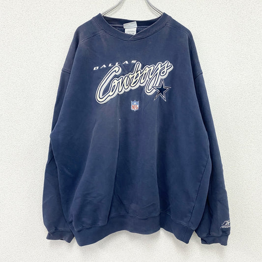 90s～　Reebok　リーボック　NFL　ダラスカウボーイ　スウェット/トレーナー　ヴィンテージ　紺　ネイビー　XLサイズ