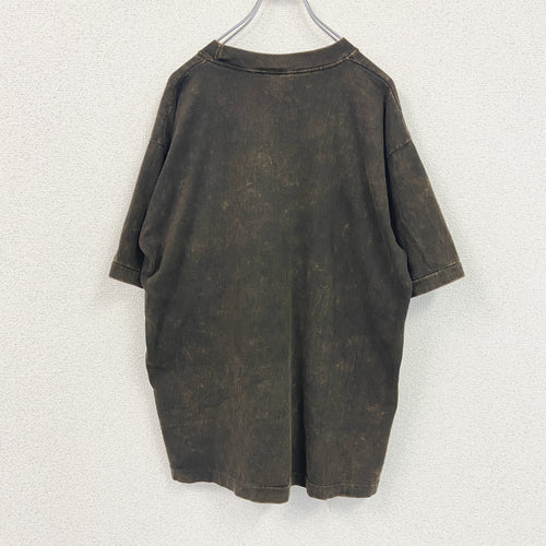 90s　LYNN＆ME　半袖プリントTシャツ　ヴィンテージ　シングルステッチ　茶色　ブラウン　XLサイズ