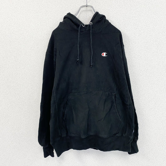 Champion　チャンピオン　リバースウィーブ　スウェットパーカー/フーディー　黒　ブラック　Lサイズ