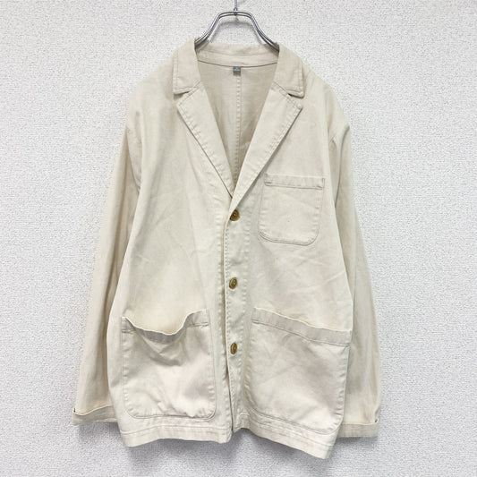 GAP　ギャップ　ワークジャケット　テーラードジャケット　アイボリー　Mサイズ