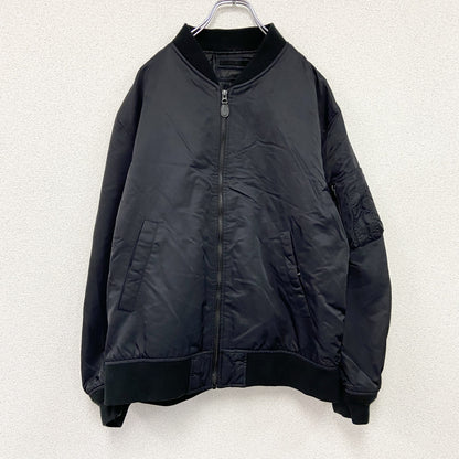 UNIQLO　ユニクロ　MA-1タイプ　フライトジャケット　ブルゾン/スイングトップ　黒　ブラック　XLサイズ