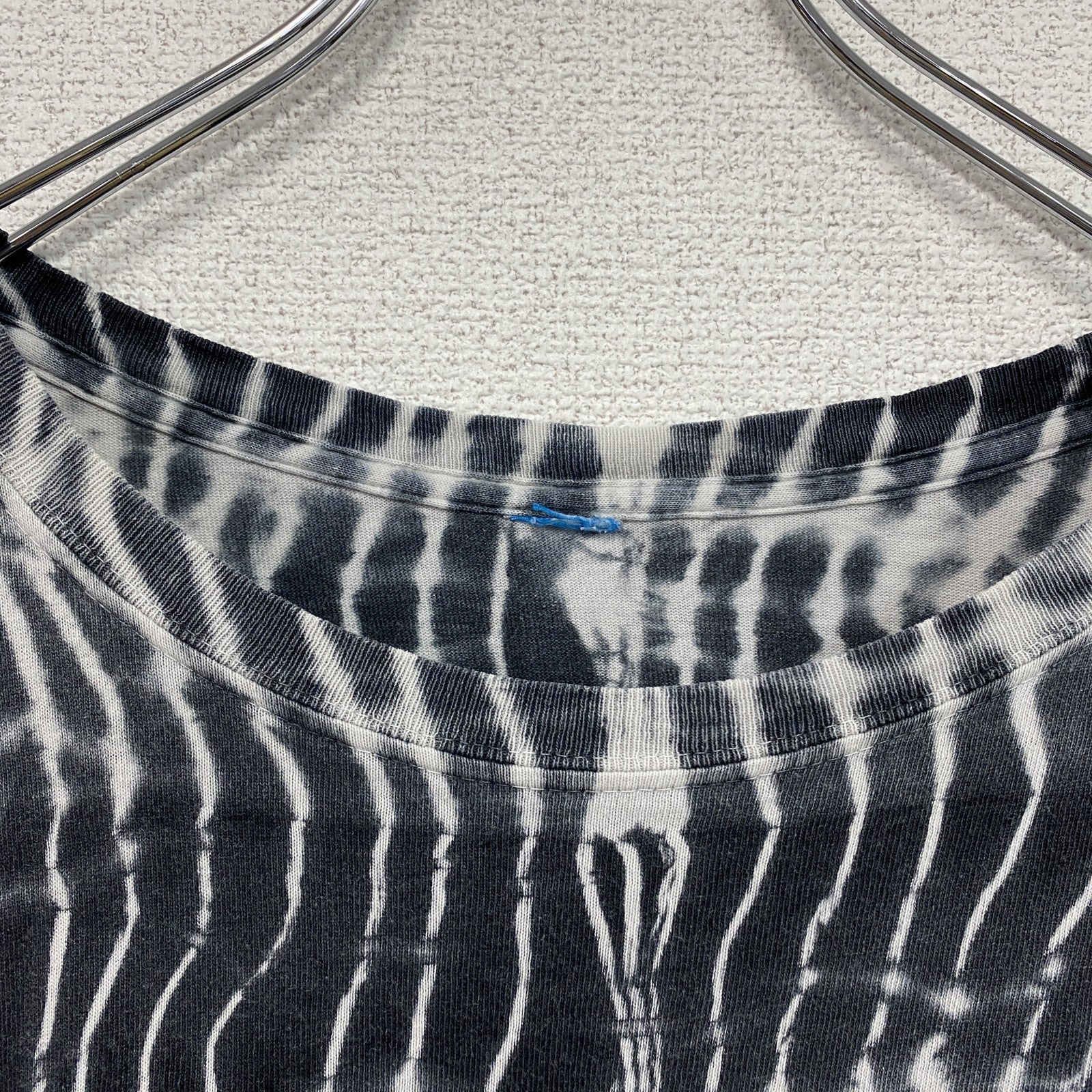 半袖Tシャツ　タイダイ柄　黒　ブラック　白　ホワイト