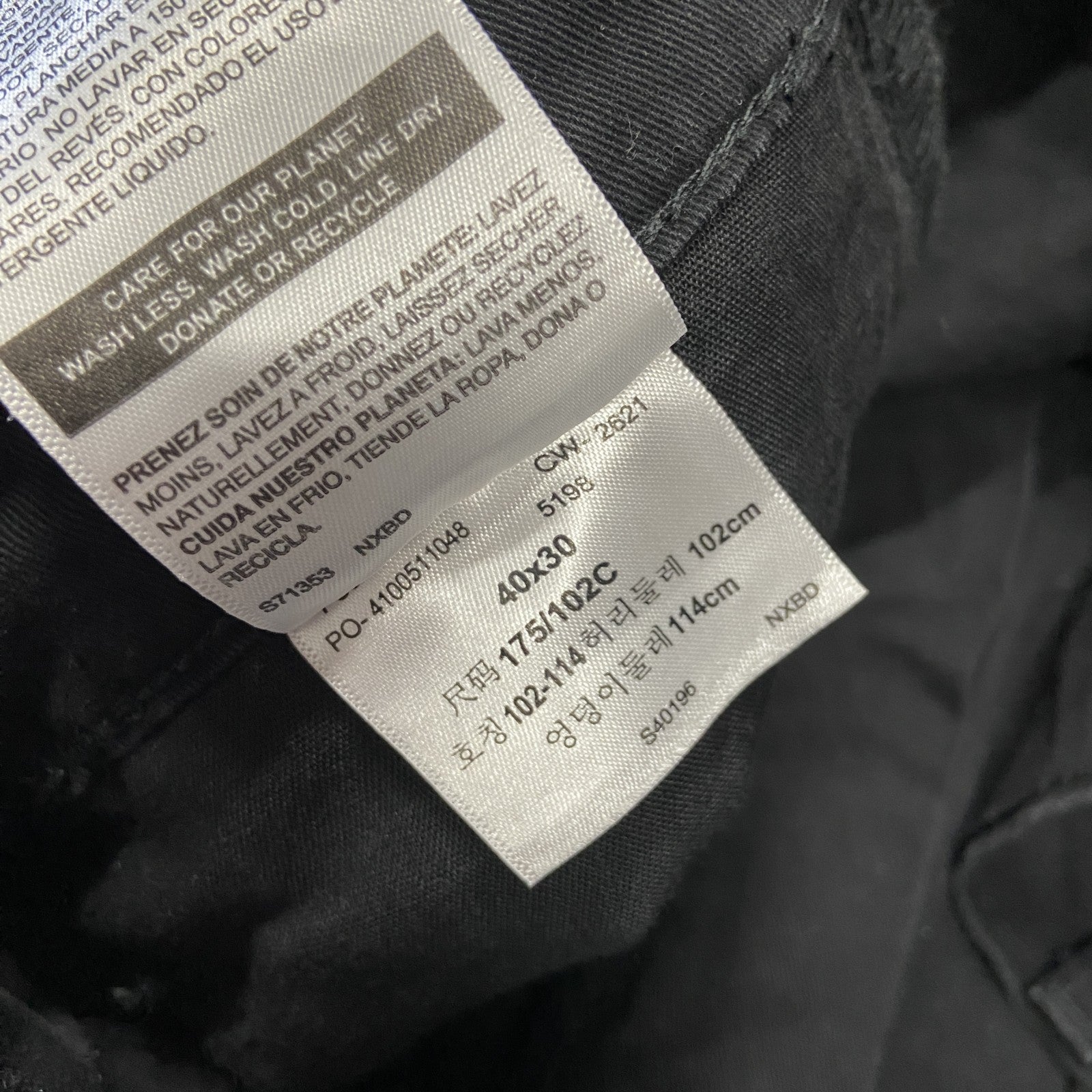 Levi’s　リーバイス　DENIZEN　ブラックデニムパンツ/ジーンズ　ジップフライ　黒　ブラック　W40サイズ