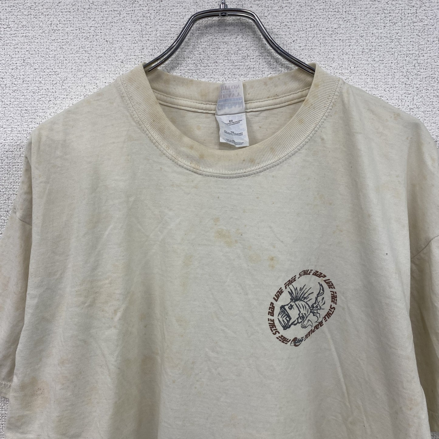 00s　GILDAN　ギルダン　半袖Tシャツ　T&C　SURF　ヴィンテージ　白　ホワイト　XLサイズ