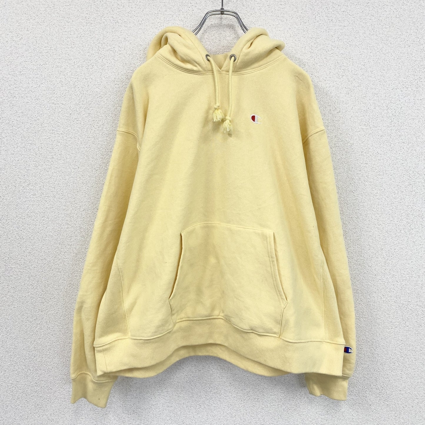 Champion　チャンピオン　リバースウィーブ　スウェットパーカー/フーディー　黄色　イエロー　2Xサイズ