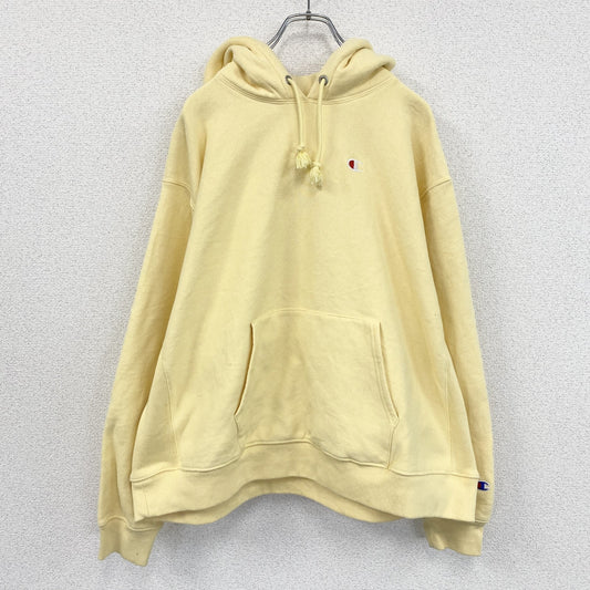 Champion　チャンピオン　リバースウィーブ　スウェットパーカー/フーディー　黄色　イエロー　2Xサイズ