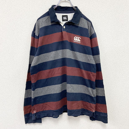 Canterbury　カンタベリー　長袖ラガーシャツ　ボーダー柄　マルチカラー　XLサイズ