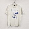 80s～　FRUIT OF LOOM　半袖プリントTシャツ　ヴィンテージ　シングルステッチ　白　ホワイト　Lサイズ