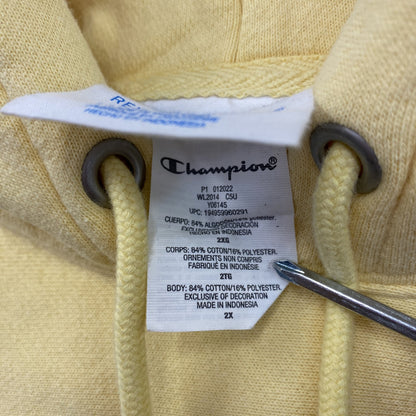 Champion　チャンピオン　リバースウィーブ　スウェットパーカー/フーディー　黄色　イエロー　2Xサイズ