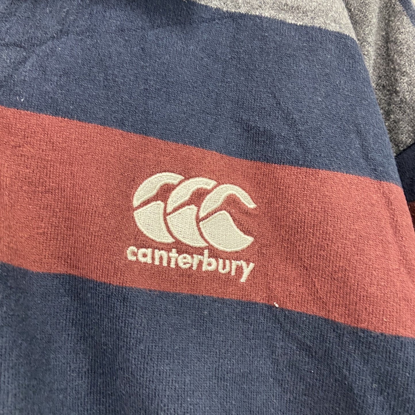Canterbury　カンタベリー　長袖ラガーシャツ　ボーダー柄　マルチカラー　XLサイズ