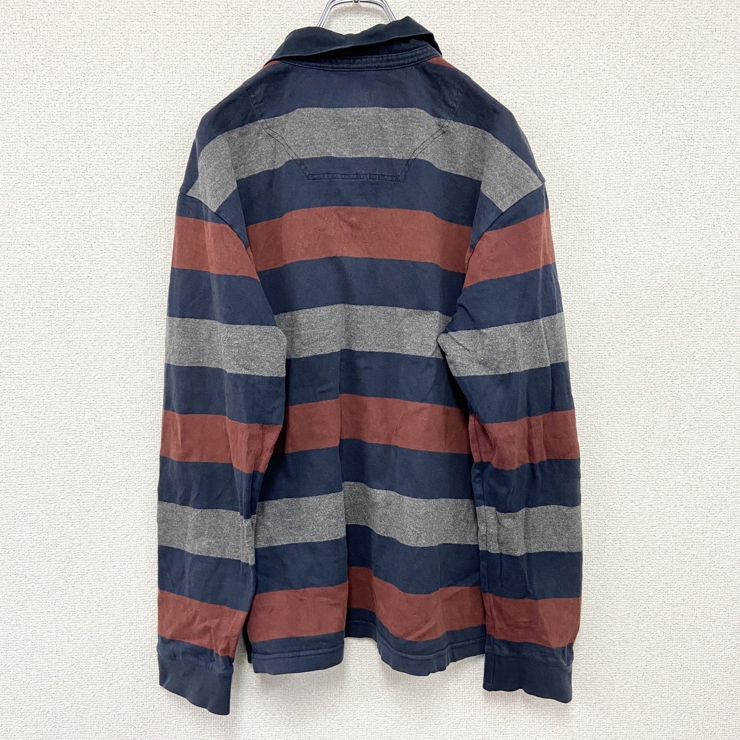 Canterbury　カンタベリー　長袖ラガーシャツ　ボーダー柄　マルチカラー　XLサイズ