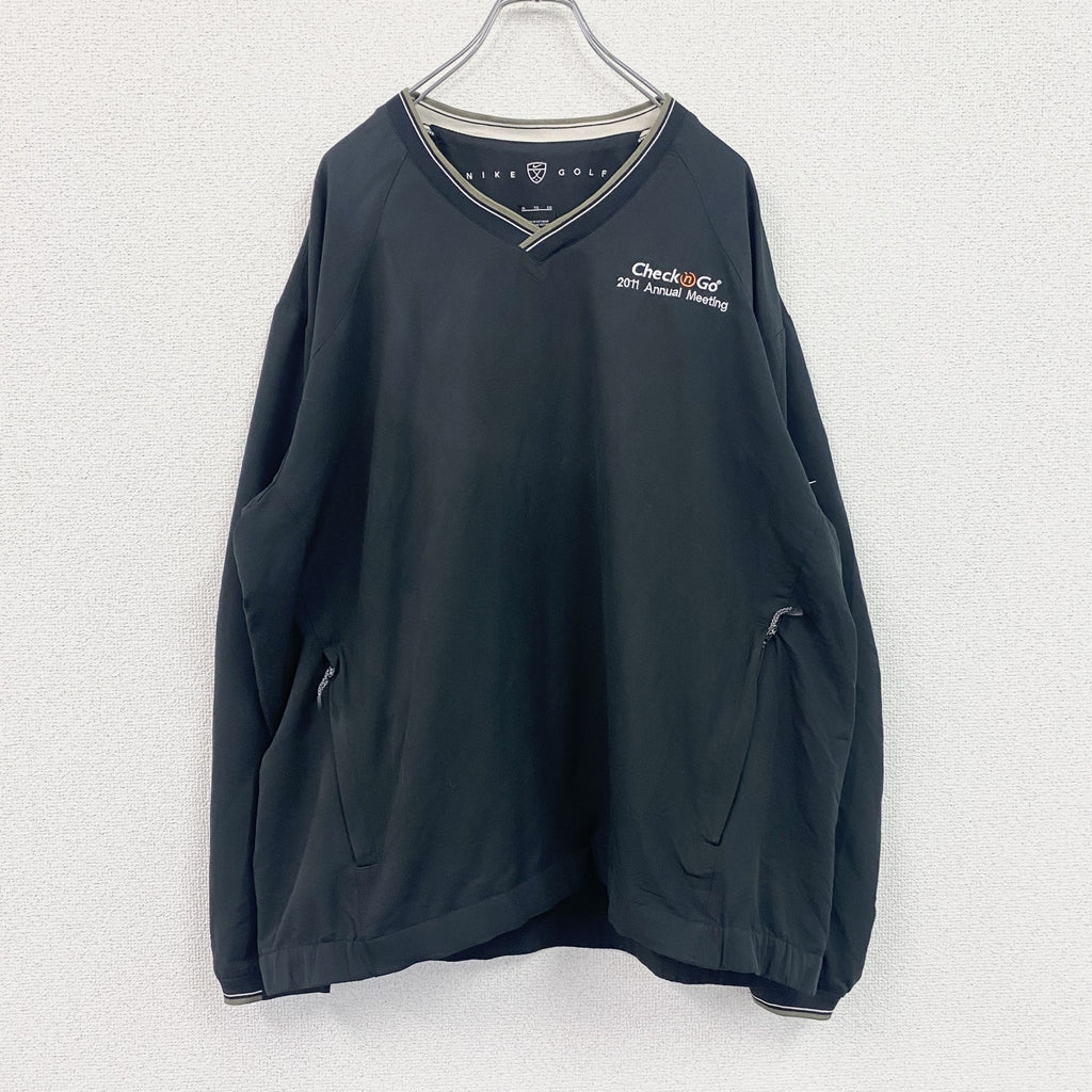 NIKE GOLF　ナイキゴルフ　プルオーバージャケット　黒　ブラック　XLサイズ