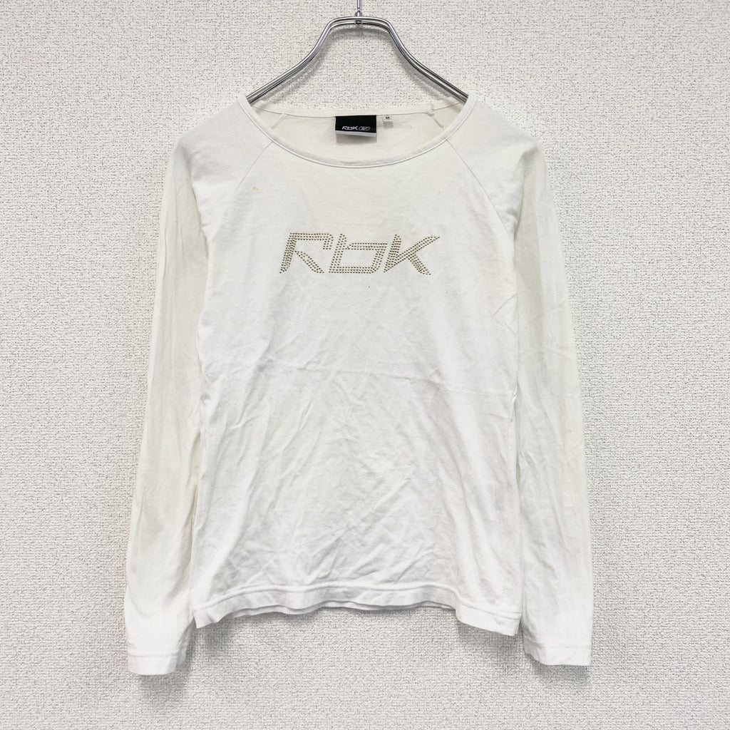 Reebok　リーボック　長袖Tシャツ/ロンT　白　ホワイト　Mサイズ
