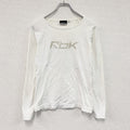 Reebok　リーボック　長袖Tシャツ/ロンT　白　ホワイト　Mサイズ