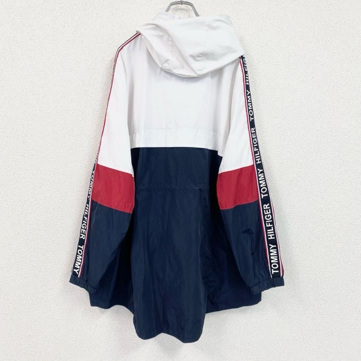 TOMMY HILFIGER　トミーヒルフィガー　ナイロンジャケット　紺　ネイビー　白　ホワイトXXLサイズ