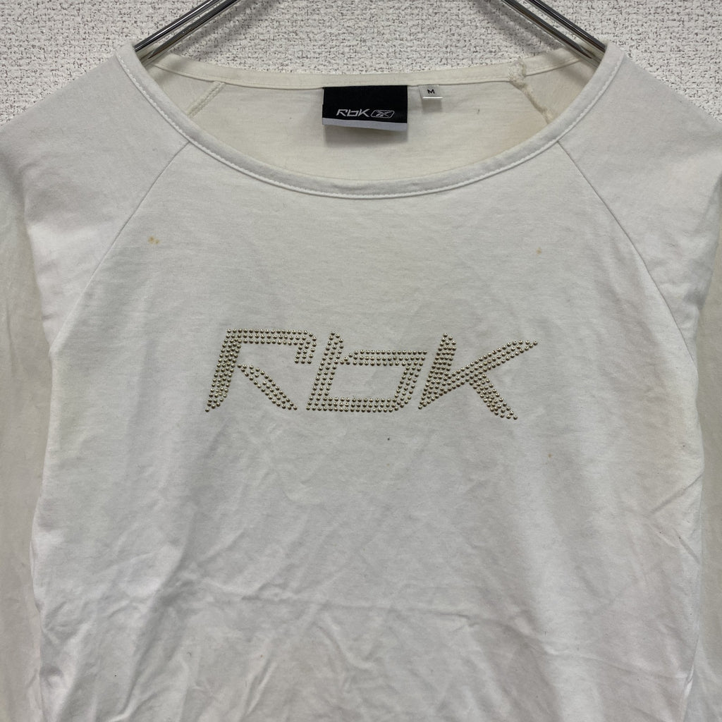 Reebok　リーボック　長袖Tシャツ/ロンT　白　ホワイト　Mサイズ