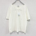 SCAPA　スキャパ　フロントリボン半袖Tシャツ　デッドストック　アイボリー　42サイズ