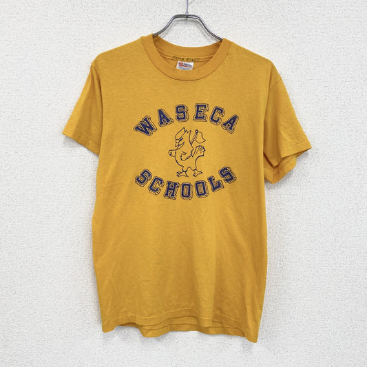 ～90s　Hanes　ヘインズ　半袖Tシャツ　ヴィンテージ　シングルステッチ　黄　イエロー　Mサイズ