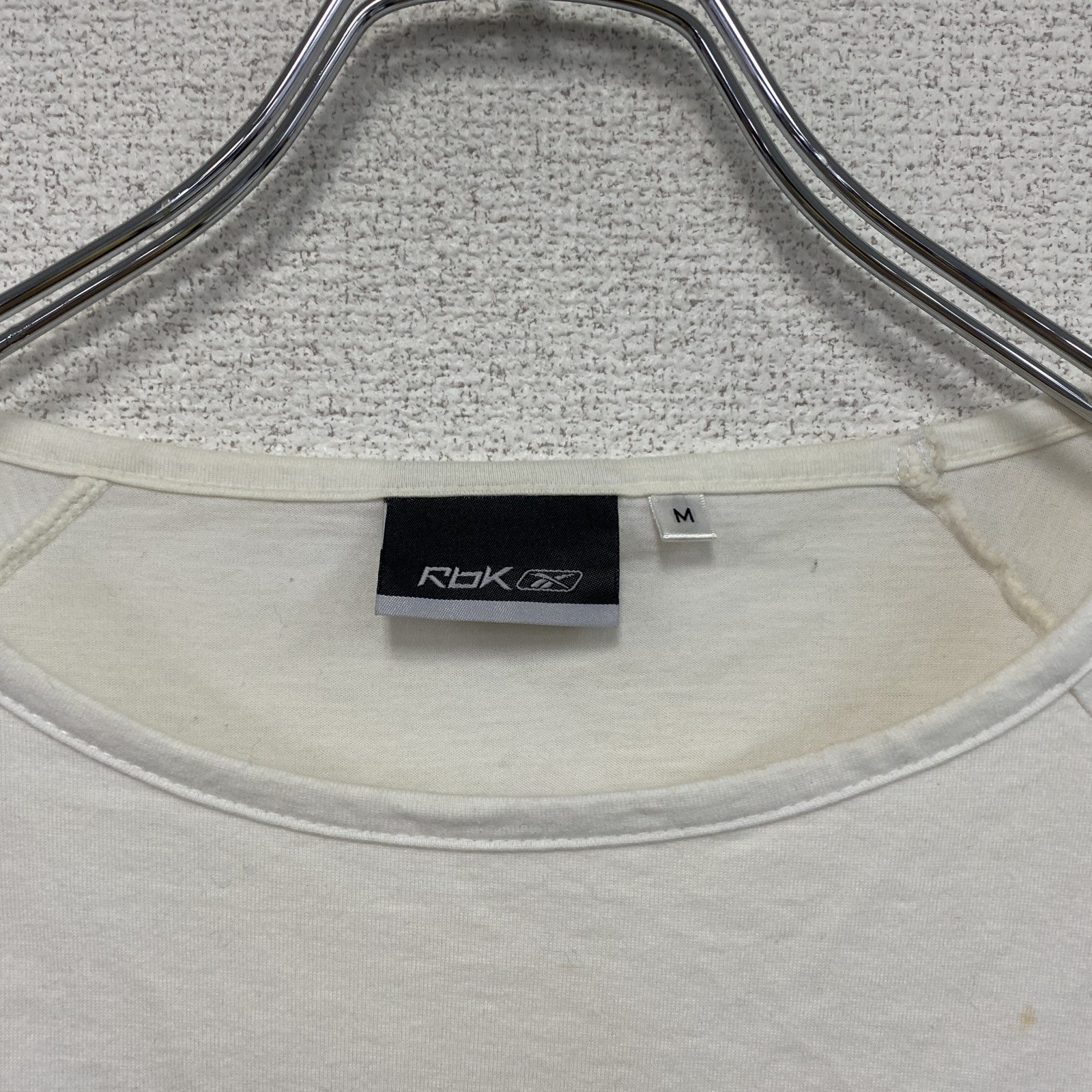 Reebok　リーボック　長袖Tシャツ/ロンT　白　ホワイト　Mサイズ