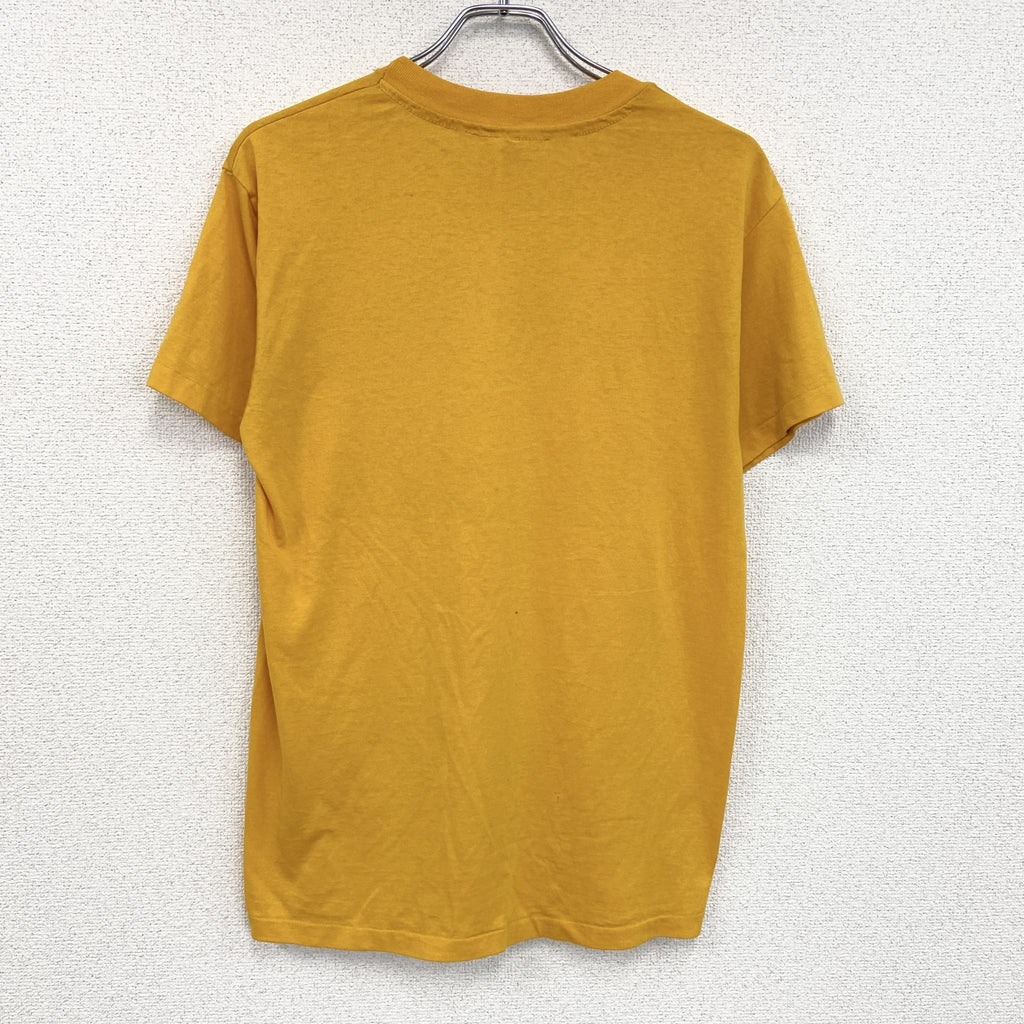 ～90s　Hanes　ヘインズ　半袖Tシャツ　ヴィンテージ　シングルステッチ　黄　イエロー　Mサイズ