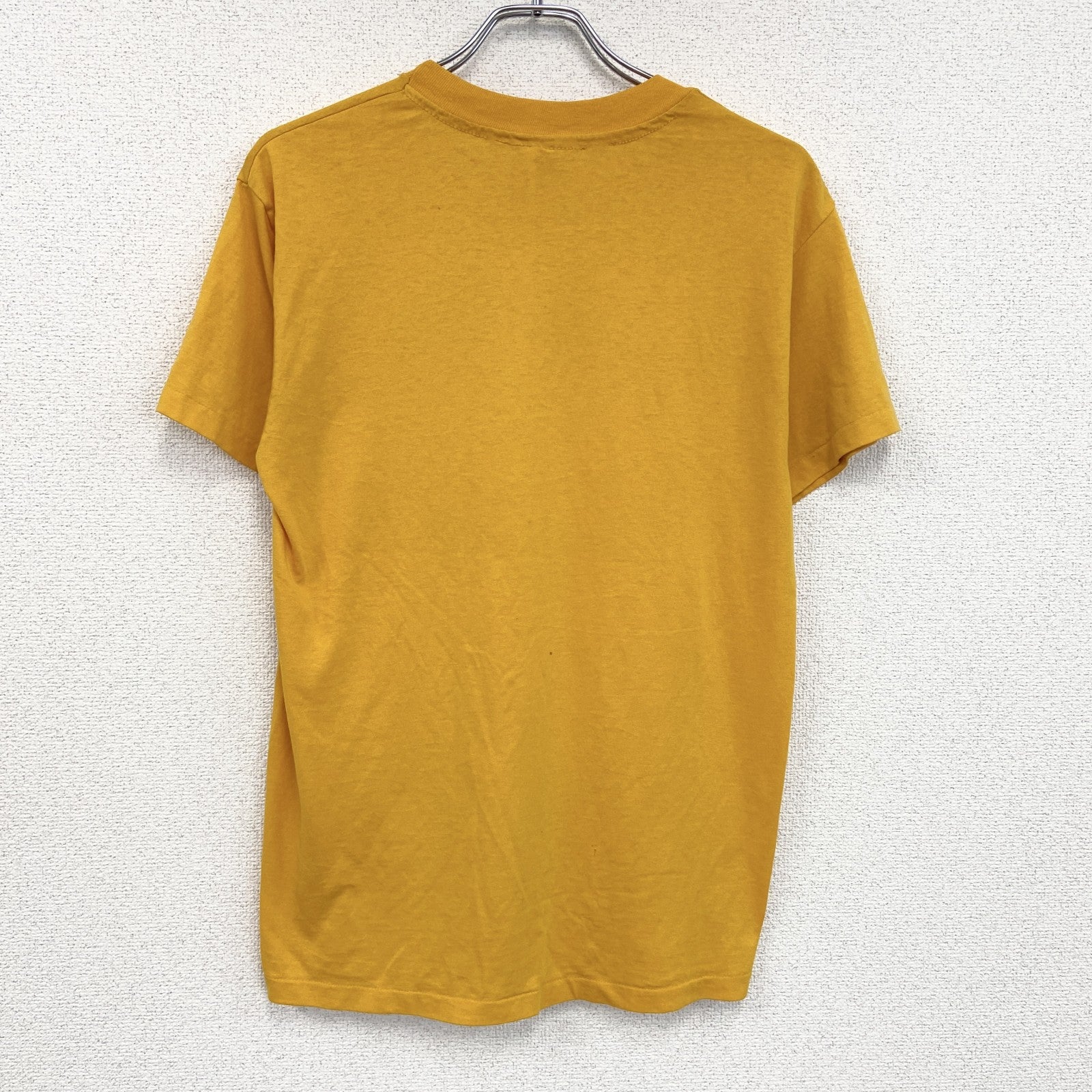 ～90s　Hanes　ヘインズ　半袖Tシャツ　ヴィンテージ　シングルステッチ　黄　イエロー　Mサイズ