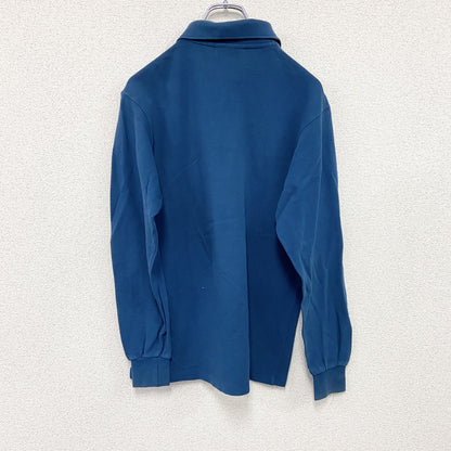 LACOSTE　ラコステ　長袖ポロシャツ　刺繍ロゴ　紺　ネイビー　Sサイズ
