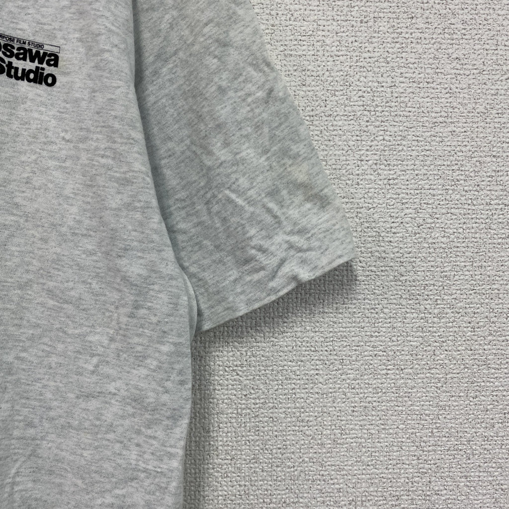 FRUIT OF THE LOOM　黒澤フィルムスタジオ　半袖プリントTシャツ　シングルステッチ　グレー　Lサイズ　