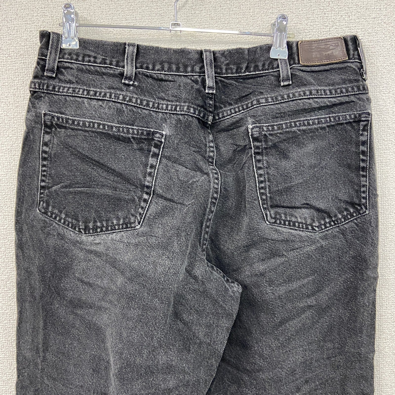 L.L.Bean　エルエルビーン　ブラックデニムパンツ/ジーンズ　ジップフライ　黒　ブラック　W35サイズ