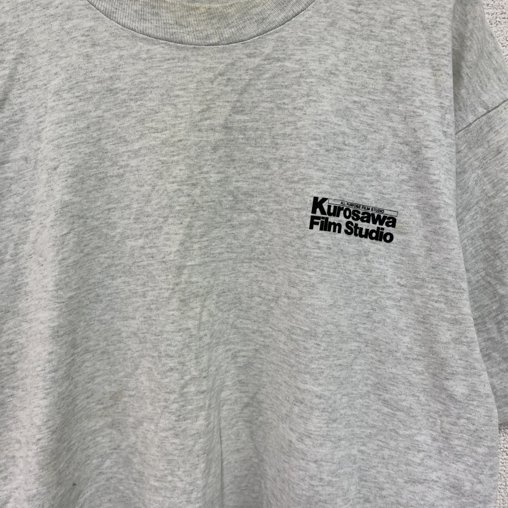 FRUIT OF THE LOOM　黒澤フィルムスタジオ　半袖プリントTシャツ　シングルステッチ　グレー　Lサイズ　