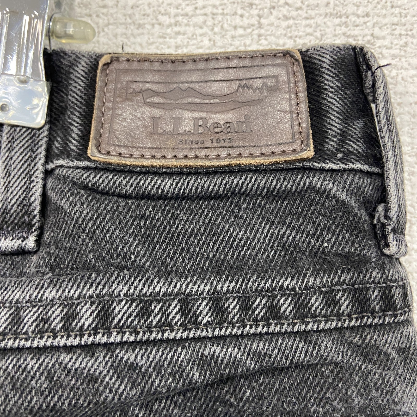 L.L.Bean　エルエルビーン　ブラックデニムパンツ/ジーンズ　ジップフライ　黒　ブラック　W35サイズ