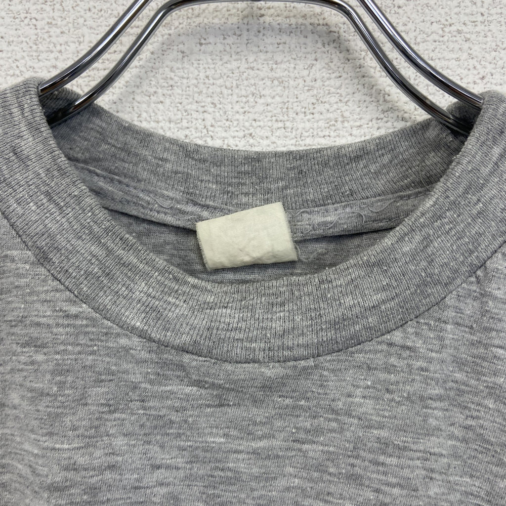 ～90s　半袖プリントTシャツ　ヴィンテージ　シングルステッチ　グレー　