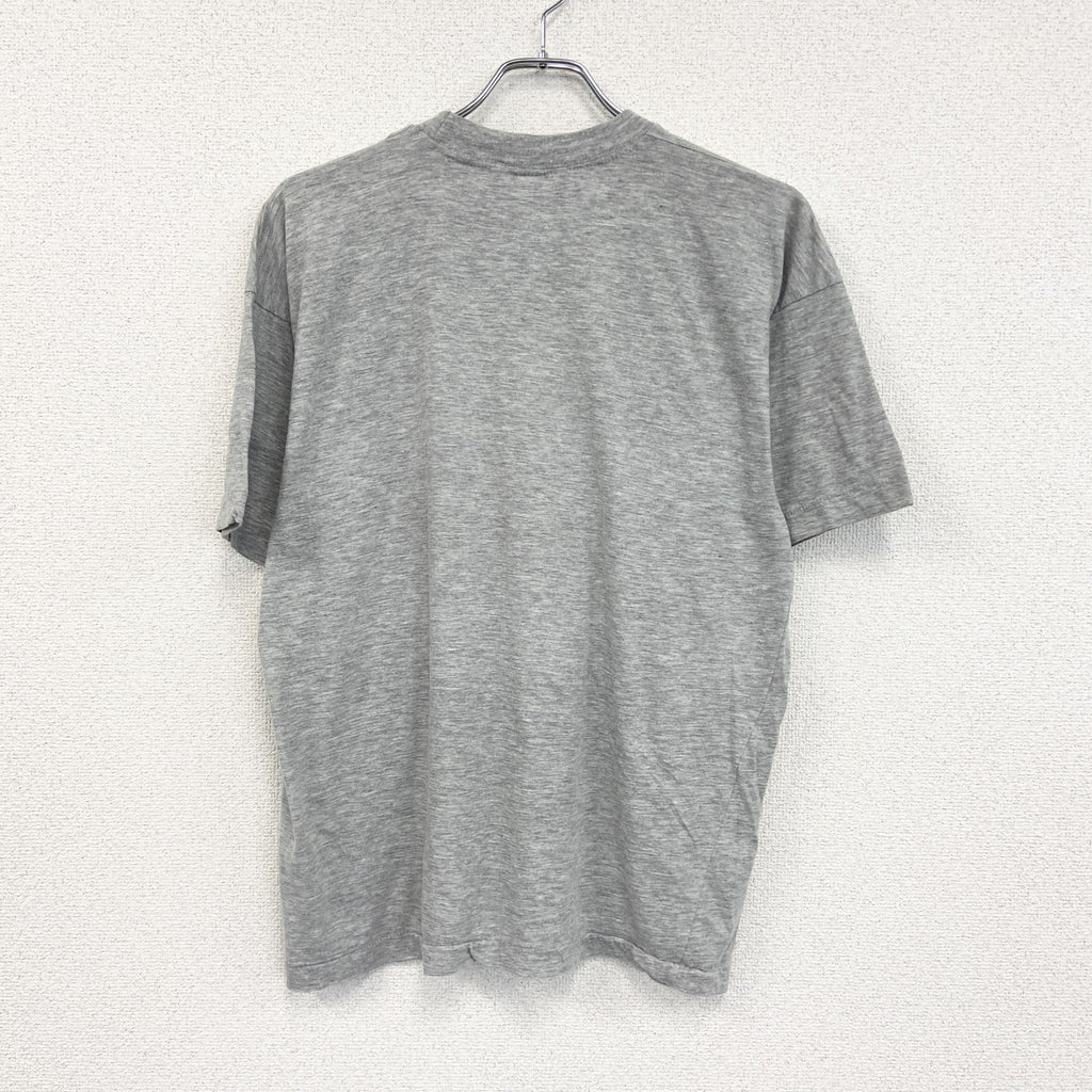 ～90s　半袖プリントTシャツ　ヴィンテージ　シングルステッチ　グレー　