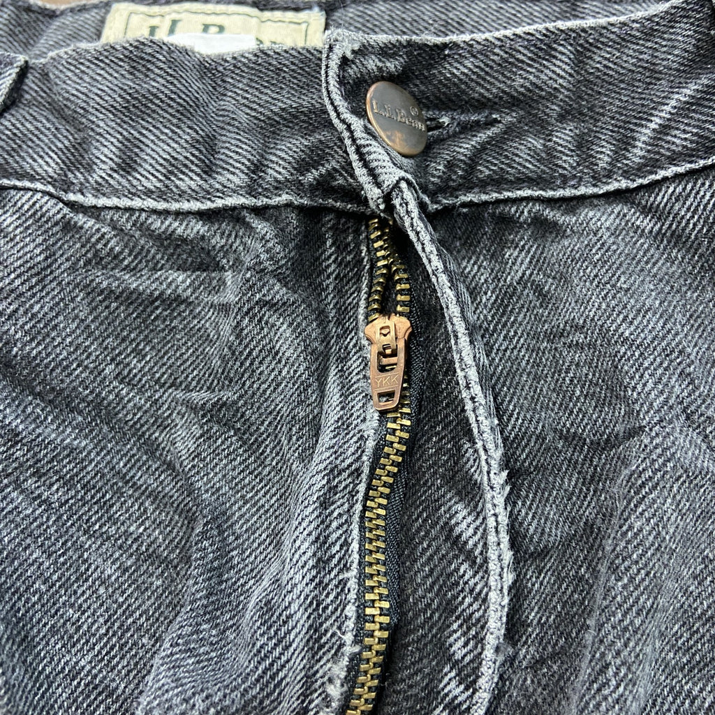 L.L.Bean　エルエルビーン　ブラックデニムパンツ/ジーンズ　ジップフライ　黒　ブラック　W35サイズ