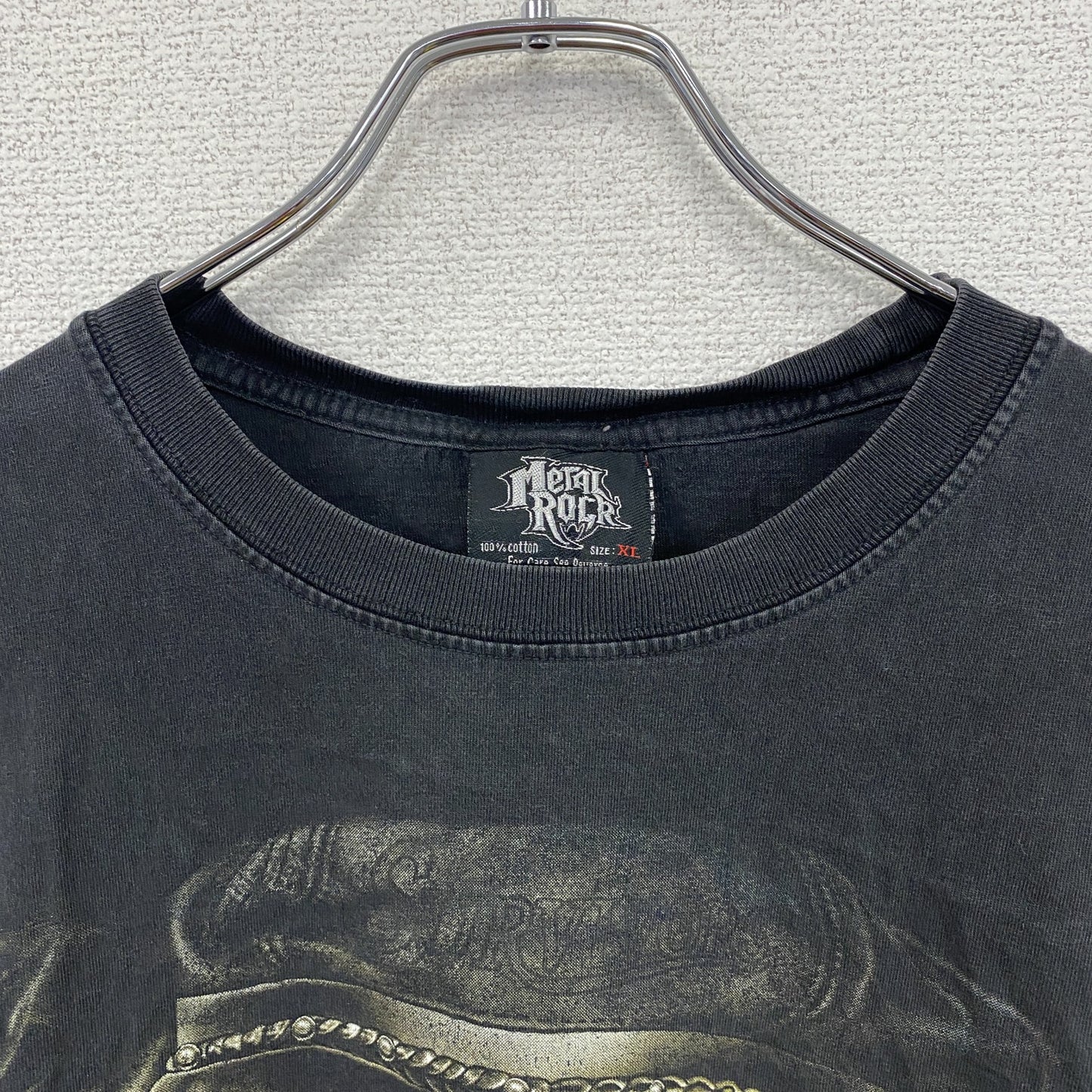 METAL ROCK　メタルロック　半袖Tシャツ　アニマルT　ブルドッグ　葉巻　黒　ブラック　XLサイズ