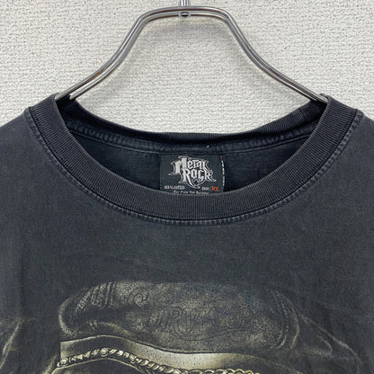 METAL ROCK　メタルロック　半袖Tシャツ　アニマルT　ブルドッグ　葉巻　黒　ブラック　XLサイズ