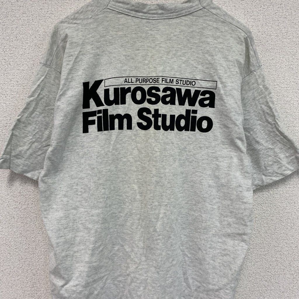 FRUIT OF THE LOOM　黒澤フィルムスタジオ　半袖プリントTシャツ　シングルステッチ　グレー　Lサイズ　