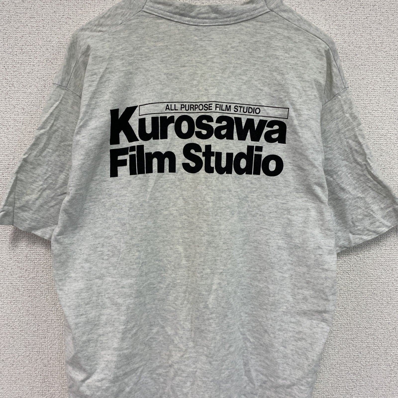 FRUIT OF THE LOOM　黒澤フィルムスタジオ　半袖プリントTシャツ　シングルステッチ　グレー　Lサイズ　