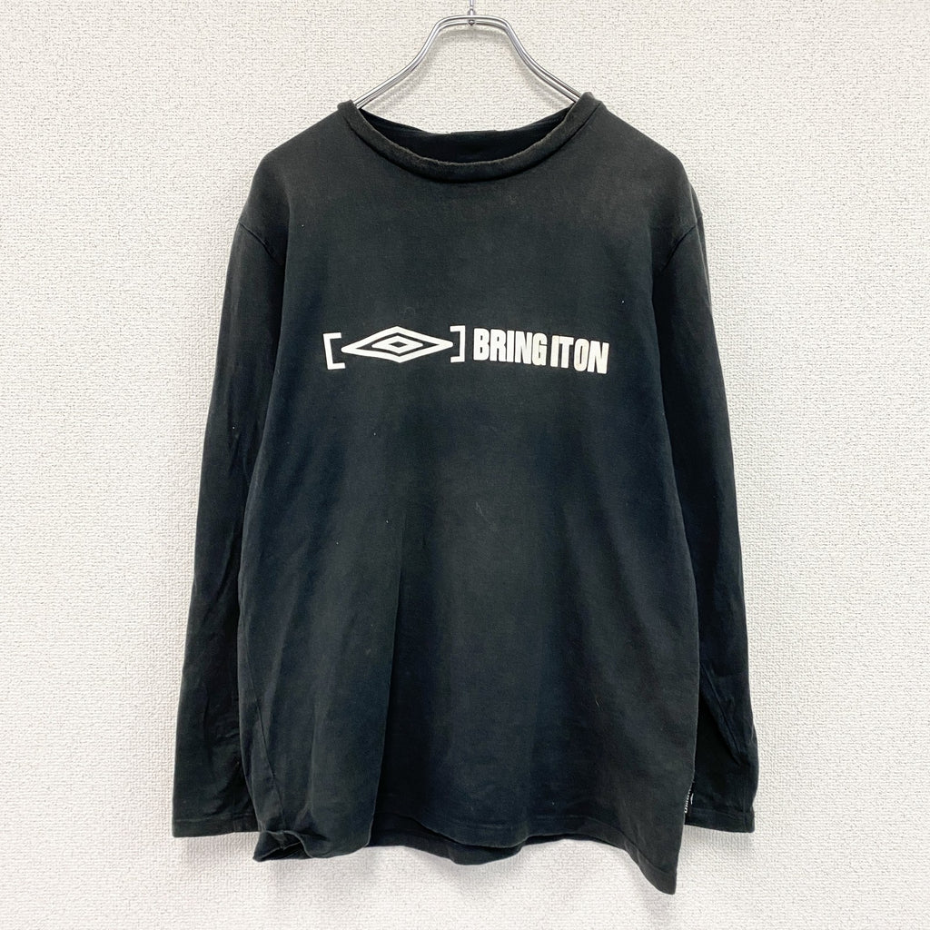 UMBRO　アンブロ　長袖Tシャツ/ロンT　黒　ブラック　Lサイズ